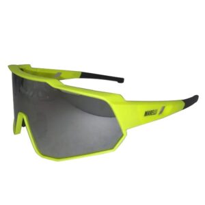 Óculos de Ciclismo Marelli Veloce Amarelo com 3 Lentes