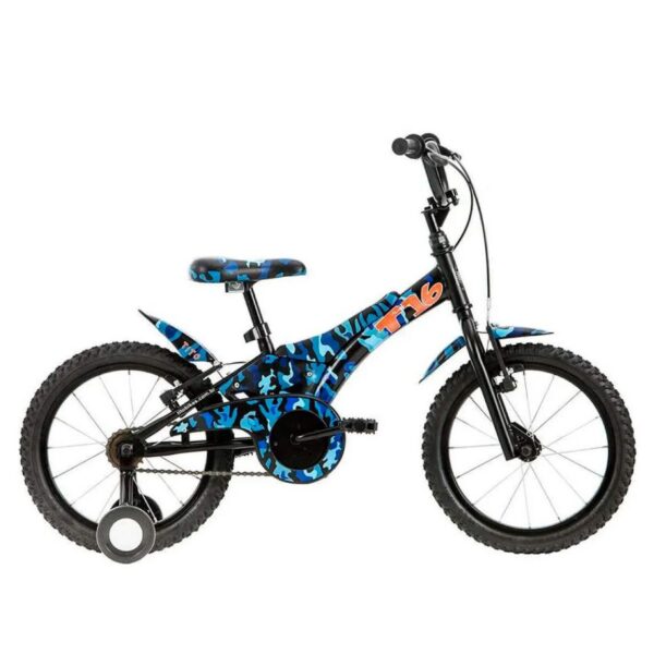 Bicicleta Infantil Roda 16 Groove Camuflada Azul
