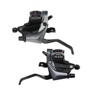 Par de Alavanca de Cambio MTB Shimano Alivio ST-M4000 Integrado com Manete de Freio 3/9 Velocidades