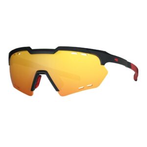 Óculos De Sol Hb Shield Compact Mountain Gloss Black Multi Red