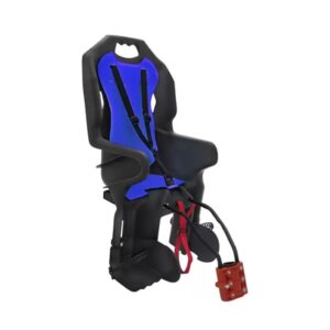 Cadeirinha Infantil de Bicicleta Traseira Polisport Dusky FF V29 Preta Azul