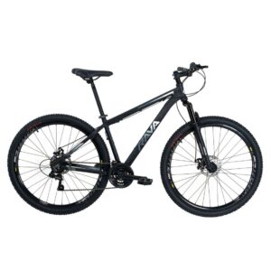 Bicicleta MTB Rava Pressure 21 Velocidades Roda 29 Tamanho 19 Preta e Cinza