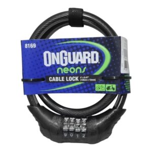 Cadeado com Segredo para Bicicletas Neon 8169 Onguard Preto