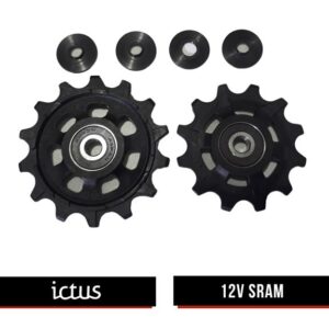 Conjunto de Roldanas de Cambio Ictus 12V Sram Sem Rolamento